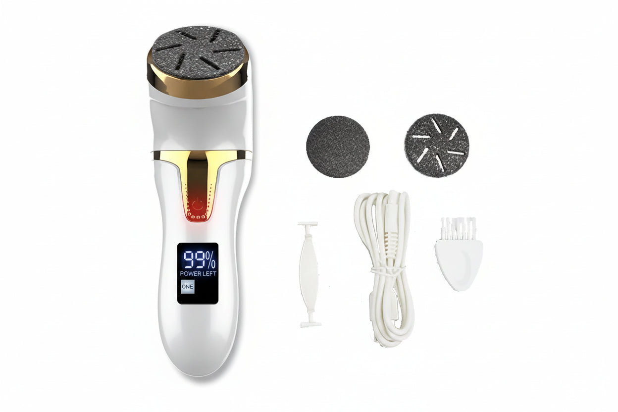 Salon-Smooth Foot File: Professional Electric Callus Remover for Baby-Soft Feet