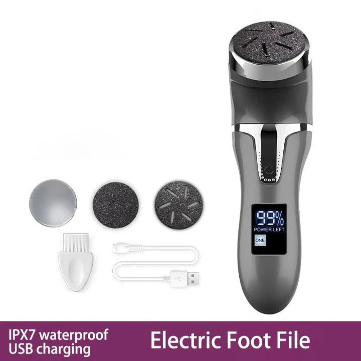 Salon-Smooth Foot File: Professional Electric Callus Remover for Baby-Soft Feet