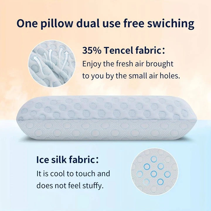 Ice-Cloud Memory Foam: Cooling Gel Pillow for Sweat-Free Sleep Support