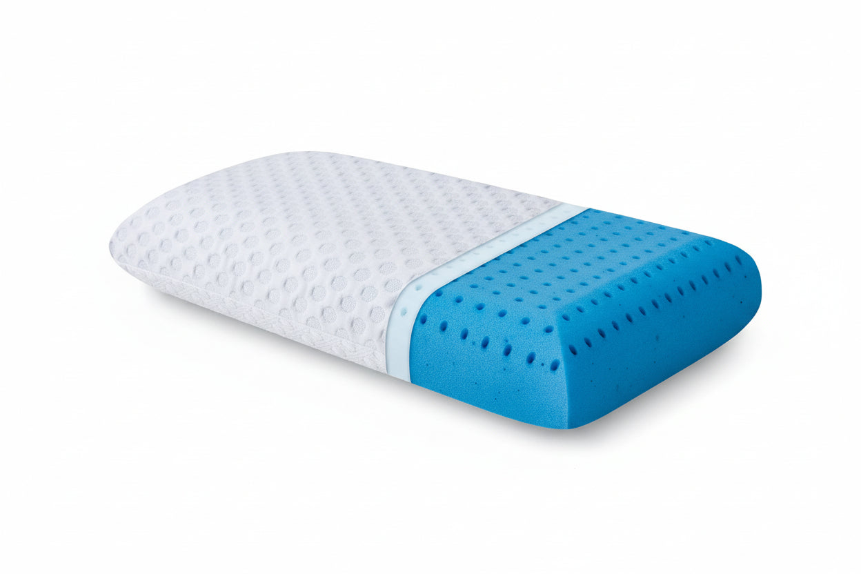 Ice-Cloud Memory Foam: Cooling Gel Pillow for Sweat-Free Sleep Support