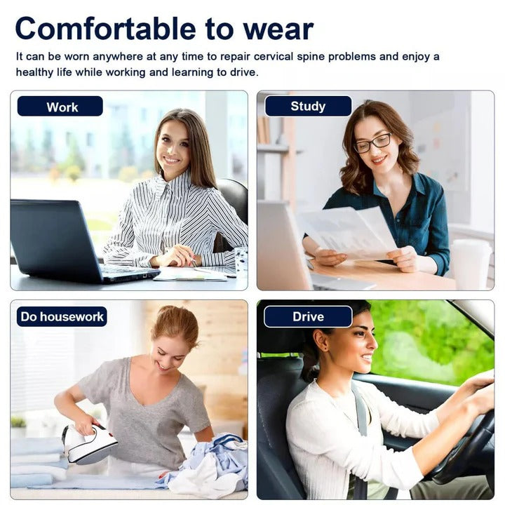 Precision-Lift Traction: Adjustable Height Neck Support with Integrated Heat