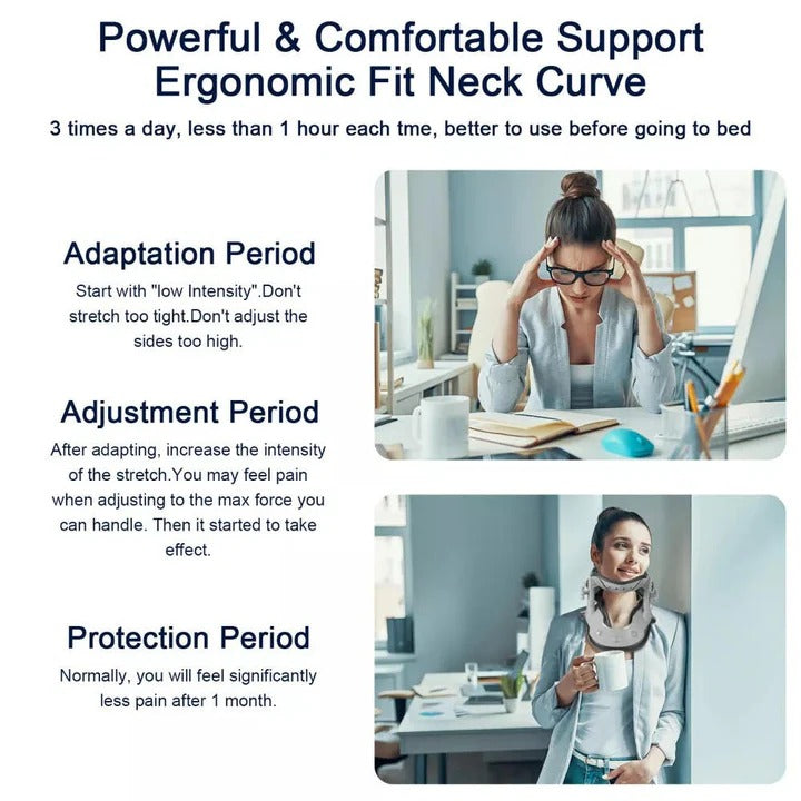 Precision-Lift Traction: Adjustable Height Neck Support with Integrated Heat