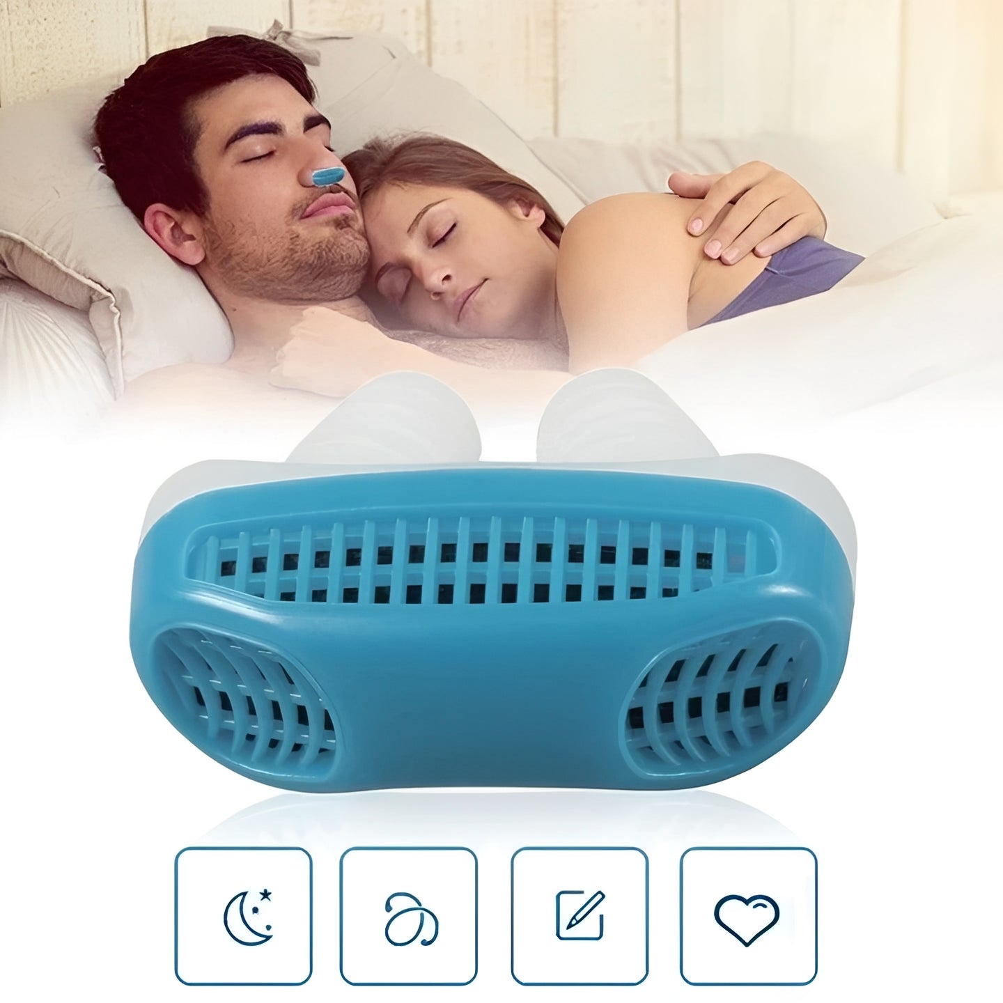 Air-Flow Nasal Insert: Cordless Snore-Support Device for Natural Breathing
