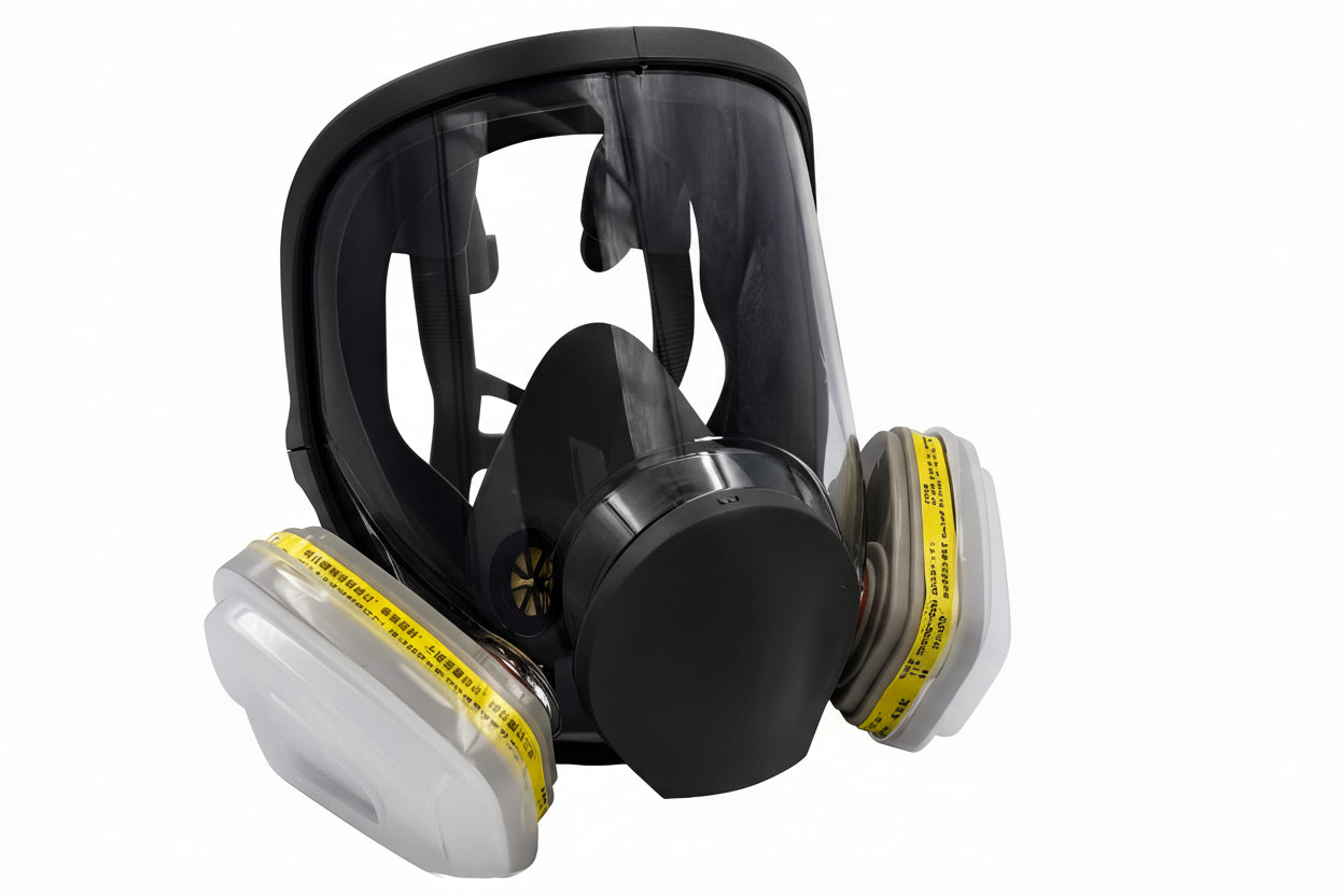 Ultra-Clear Panoramic Respirator: Anti-Fog Full Face Mask for Unobstructed Vision