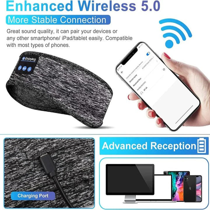 The Dream-Band Pro: Ultra-Thin Wireless Sleep Headphones for Side Sleepers